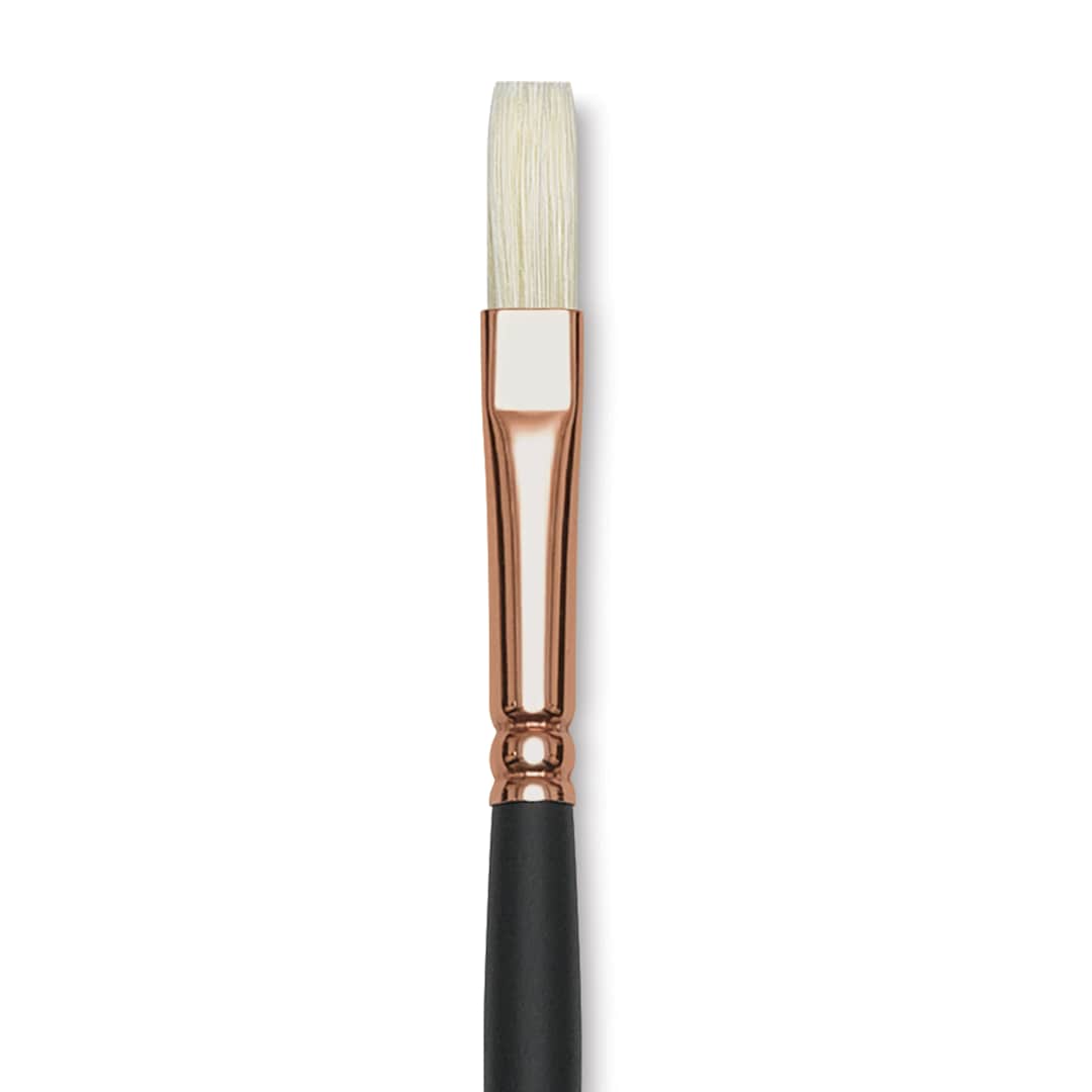 Open in modal - Blick Masterstroke Interlocking Bristle Brush - Flat, Long Handle, Size 3