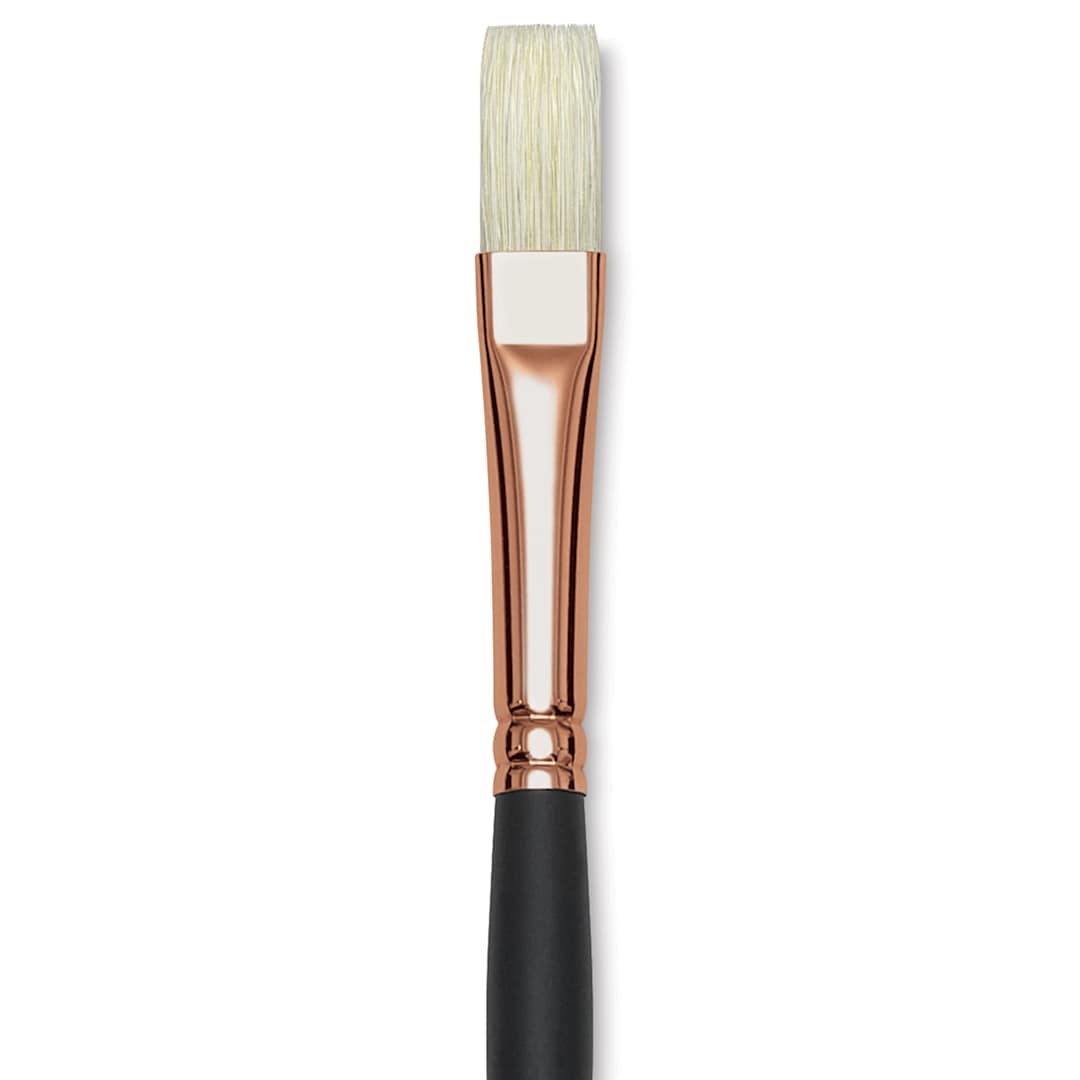 Open in modal - Blick Masterstroke Interlocking Bristle Brush - Flat, Long Handle, Size 6