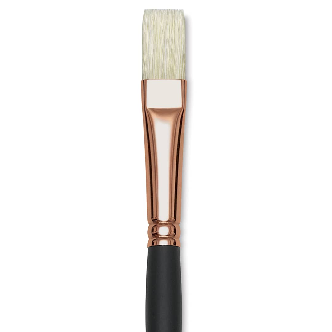 Open in modal - Blick Masterstroke Interlocking Bristle Brush - Flat, Long Handle, Size 8