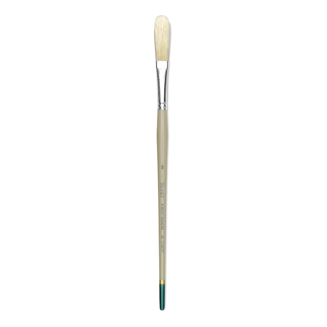 Open in modal - Robert Simmons Signet Brushes - Egbert, Long Handle, Size 8
