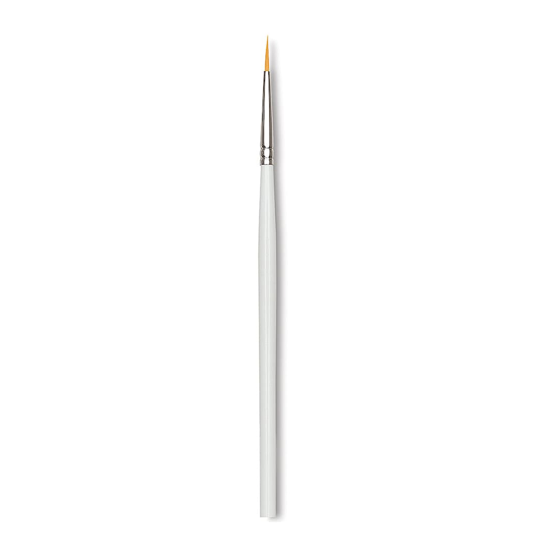 Open in modal - Bob Ross Gold Synthetic Brush - Eye Brush shown upright
