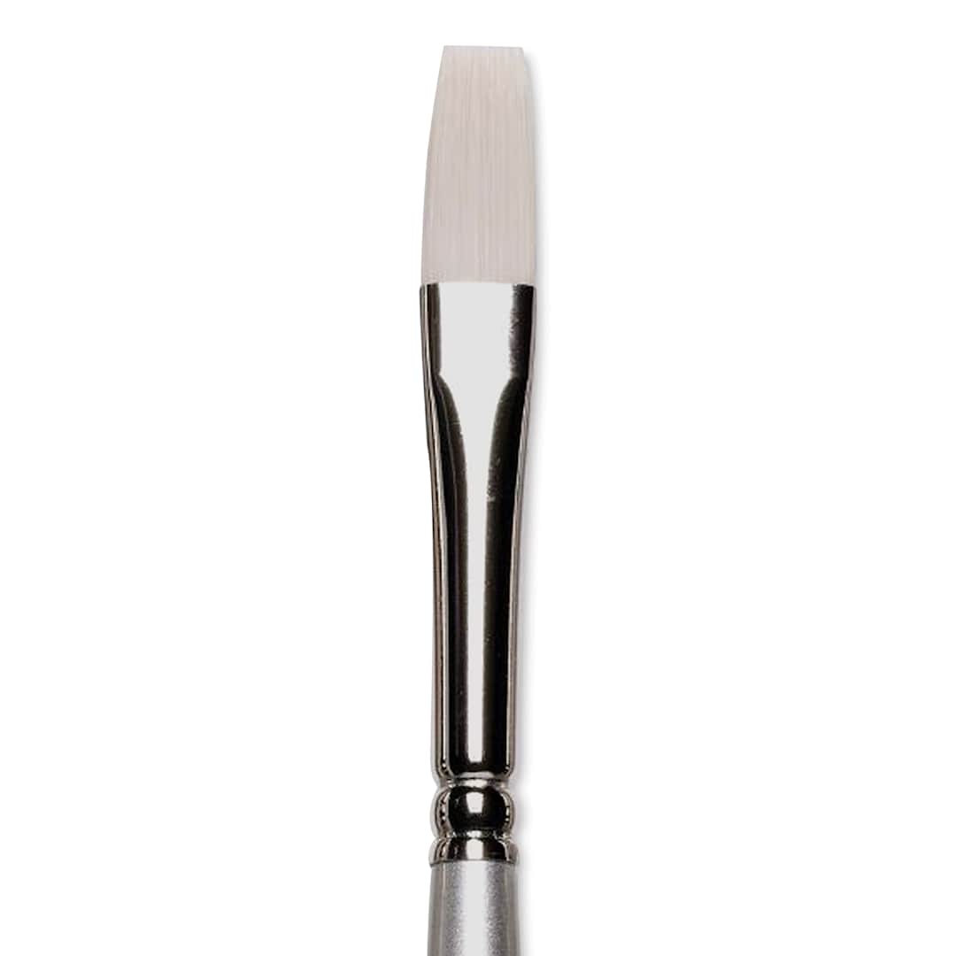Open in modal - Winsor & Newton Artisan Brush - Flat, Long Handle, Size 8