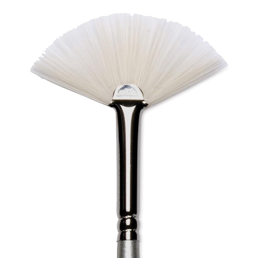 Open in modal - Winsor & Newton Artisan Brush - Fan, Long Handle, Size 1