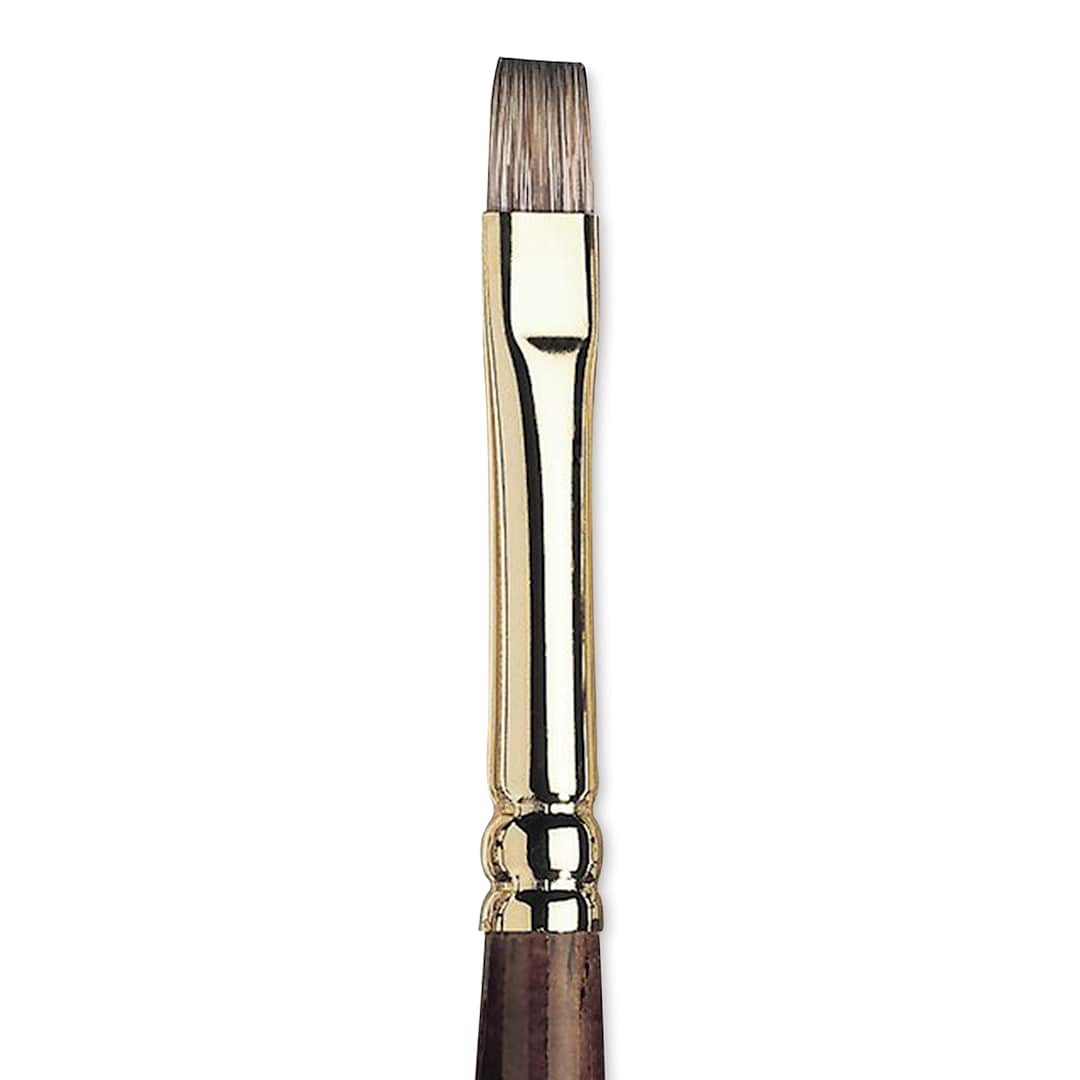 Open in modal - Winsor & Newton Monarch Mongoose Brush - Bright, Long Handle, Size 4