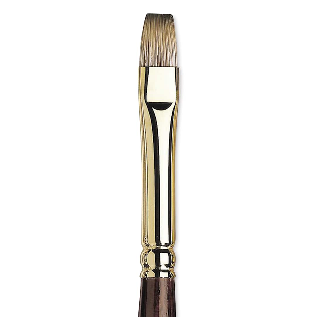 Open in modal - Winsor & Newton Monarch Mongoose Brush - Bright, Long Handle, Size 6