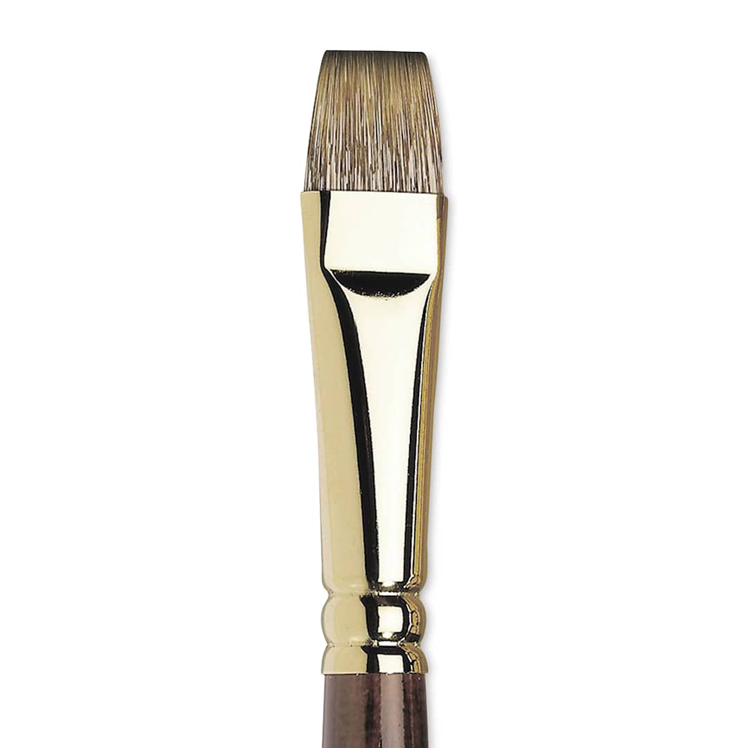 Open in modal - Winsor & Newton Monarch Mongoose Brush - Bright, Long Handle, Size 14