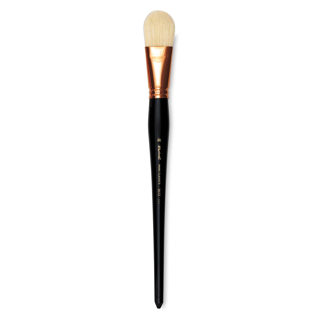 Open in modal - Raphael Paris Classic Brush - Filbert, Long Handle, Size 20