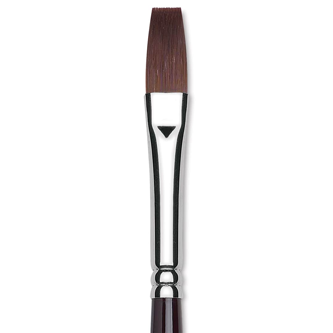 Open in modal - Winsor & Newton Galeria Brush - Flat, Long Handle, Size 8