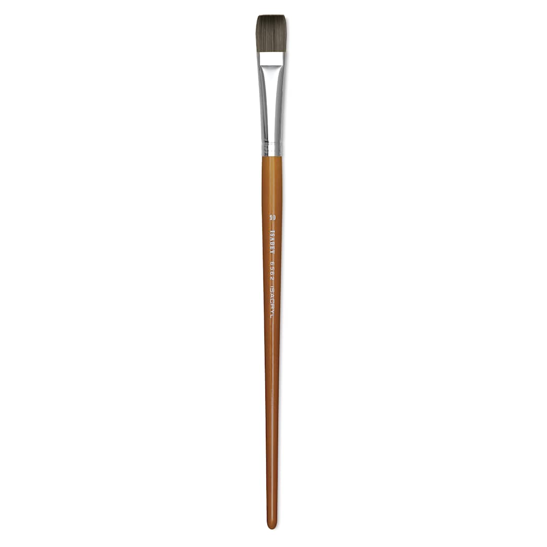 Open in modal - Isabey Isacryl Brush - Bright, Long Handle, Size 10