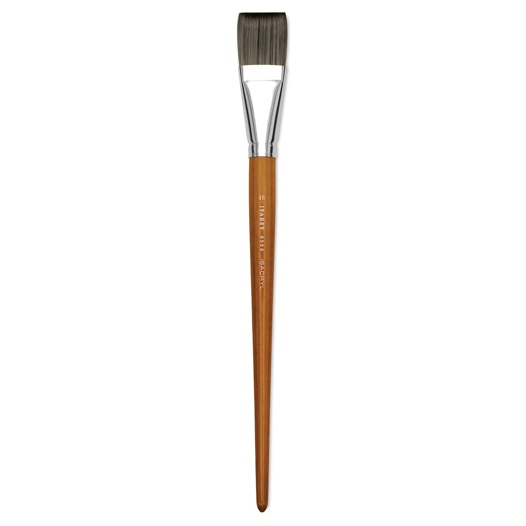 Open in modal - Isabey Isacryl Brush - Bright, Long Handle, Size 16