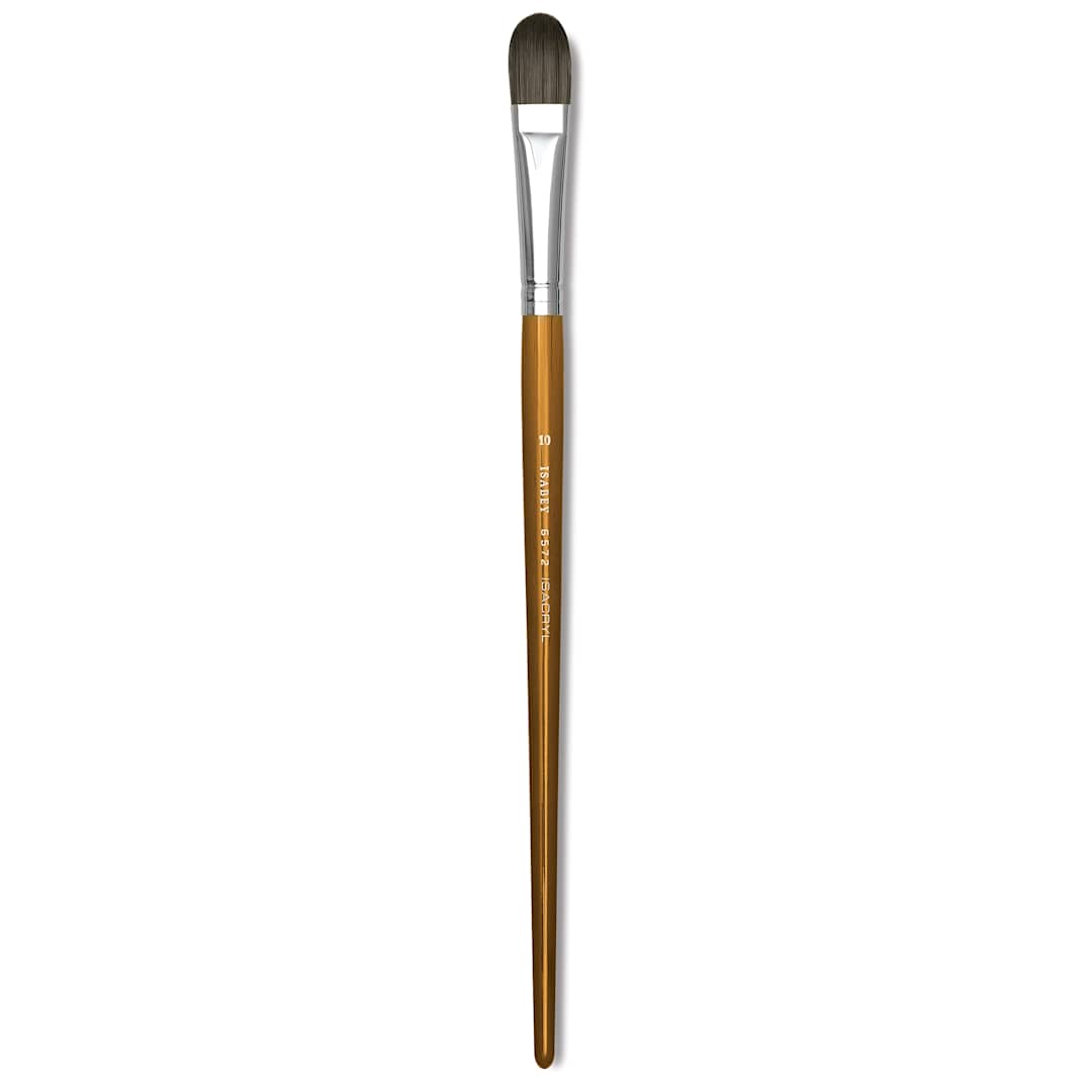 Open in modal - Isabey Isacryl Brush - Filbert, Long Handle, Size 10