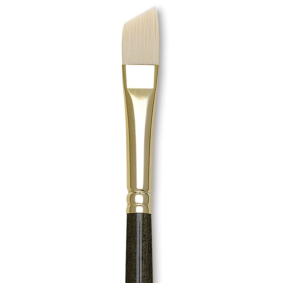 Open in modal - Princeton Series 6300 Dakota Synthetic Bristle Brush - Angular Bright, Long Handle, Size 6