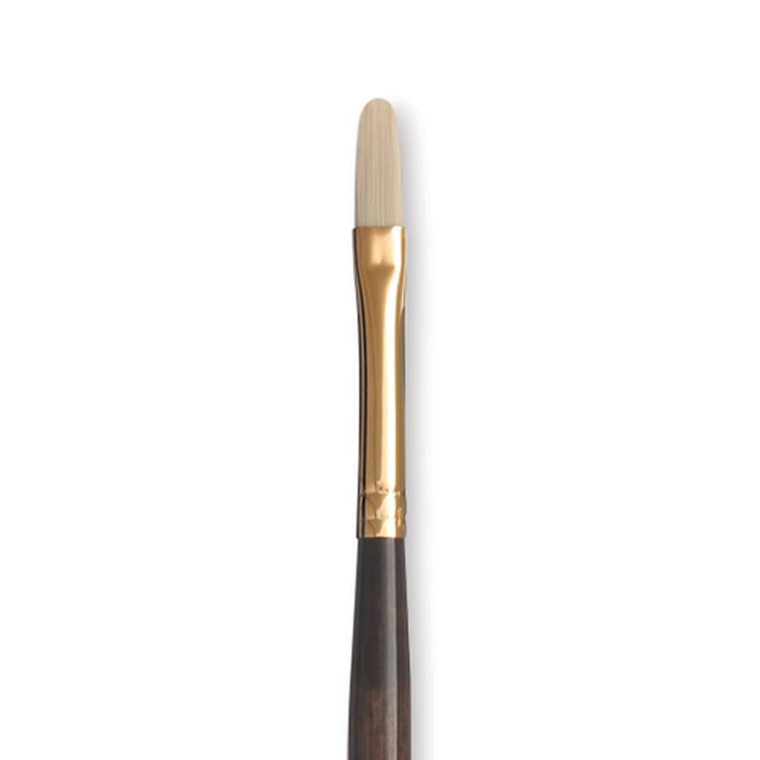 Open in modal - Princeton Series 6300 Dakota Synthetic Bristle Brush - Filbert, Long Handle, Size 2