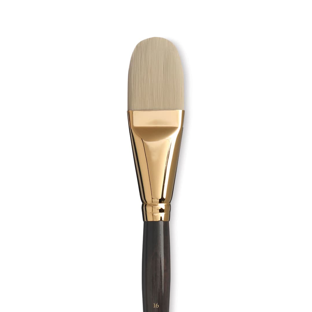 Open in modal - Princeton Series 6300 Dakota Synthetic Bristle Brush - Filbert, Long Handle, Size 16
