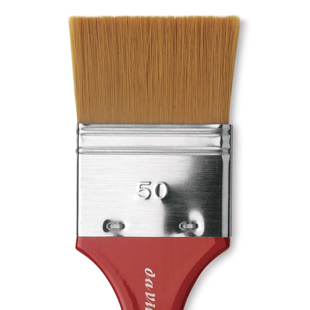 Open in modal - Da Vinci Cosmotop Spin Brush - Flat Wash, Short Handle, Size 50 close up