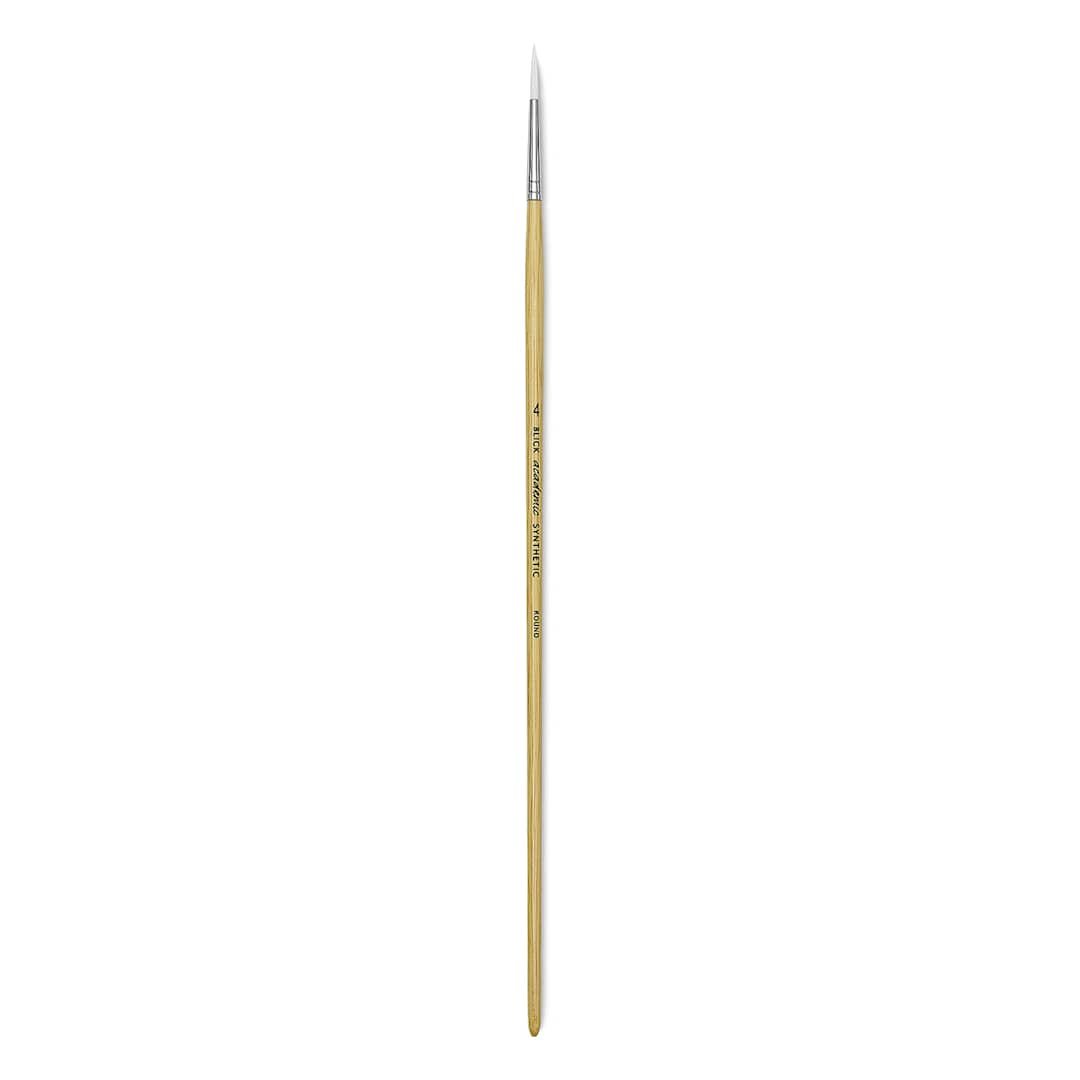 Open in modal - Blick Academic White Synthetic Brush - Round, Size 4