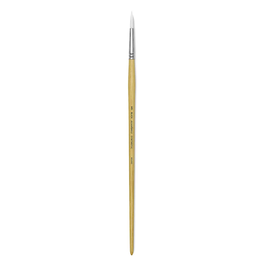 Open in modal - Blick Academic White Synthetic Brush - Round, Size 8