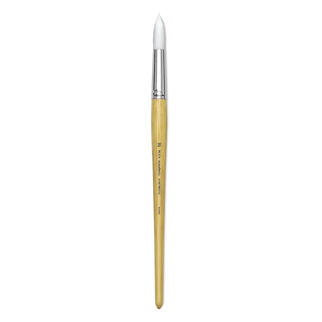 Open in modal - Blick Academic White Synthetic Brush - Round, Size 20