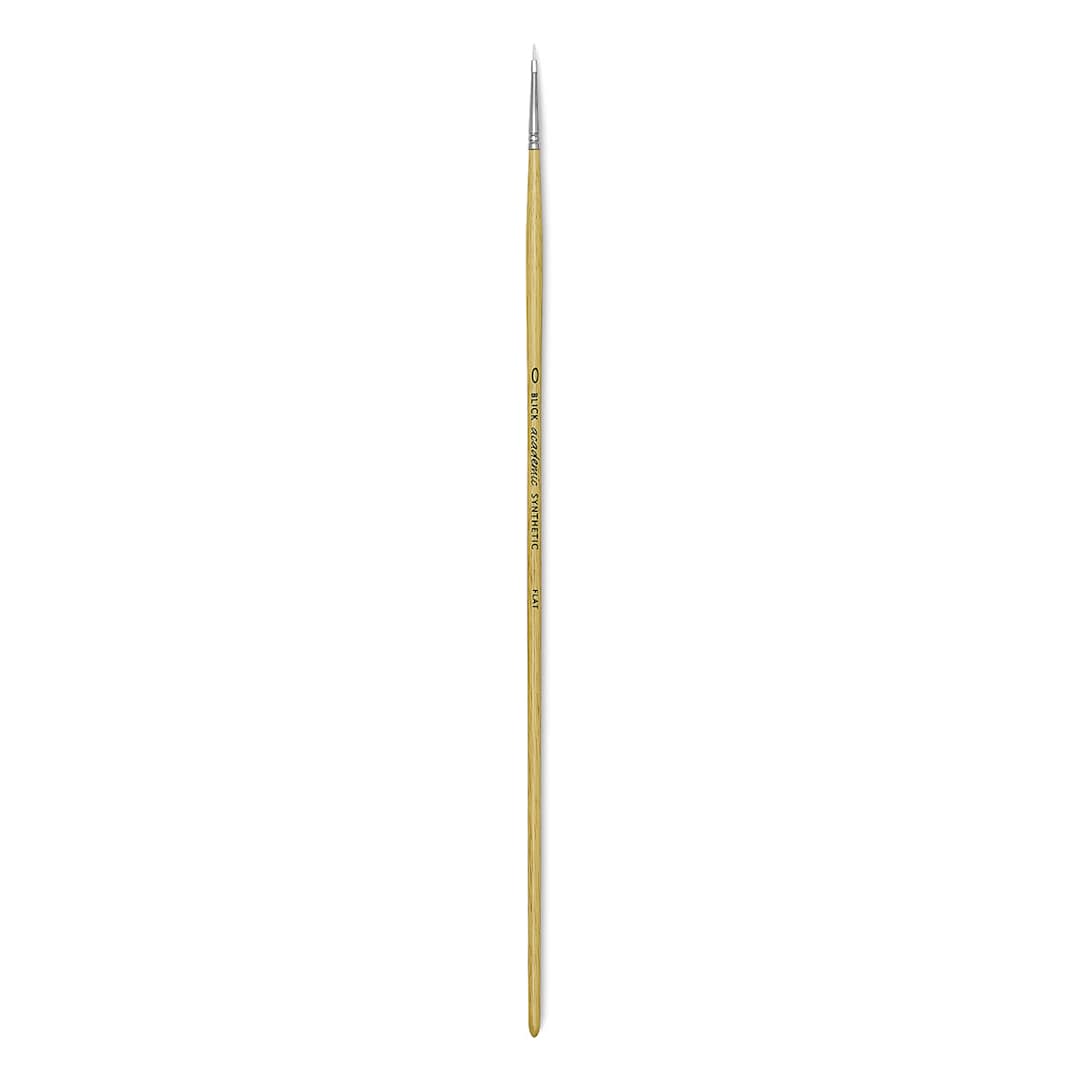 Open in modal - Blick Academic White Synthetic Brush - Flat, Size 0
