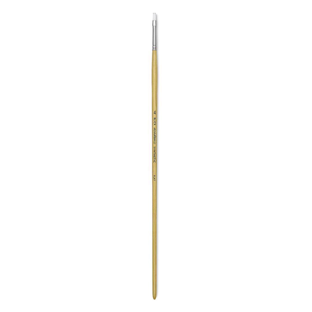 Open in modal - Blick Academic White Synthetic Brush - Flat, Size 4