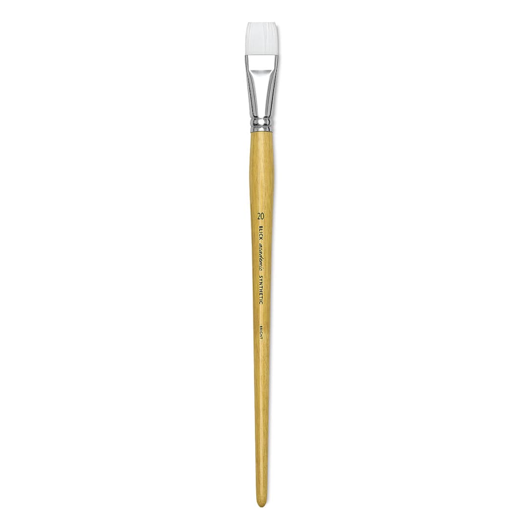 Open in modal - Blick Academic White Synthetic Brush - Bright, Size 20
