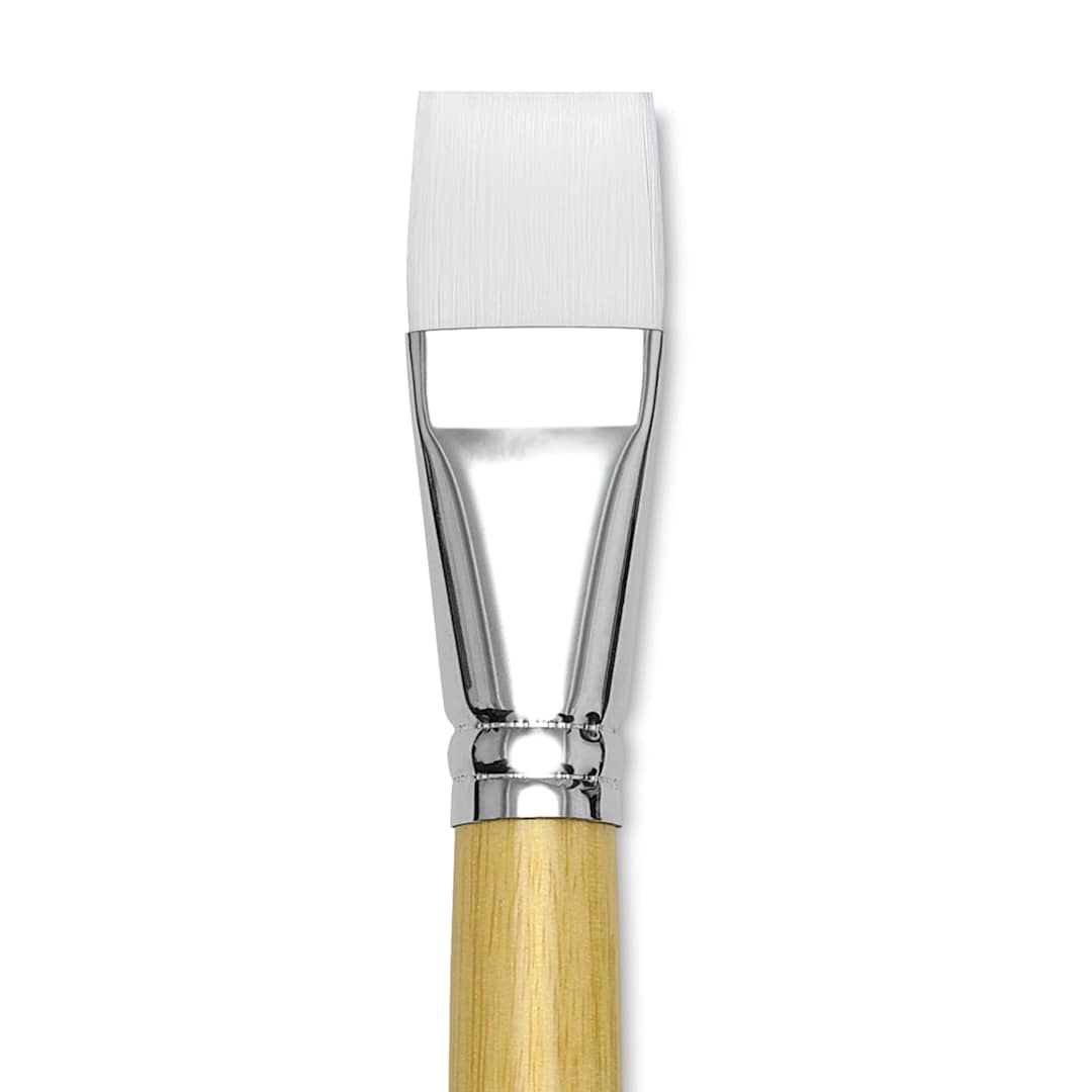 Open in modal - Blick Academic White Synthetic Brush - Bright, Size 24, close-up