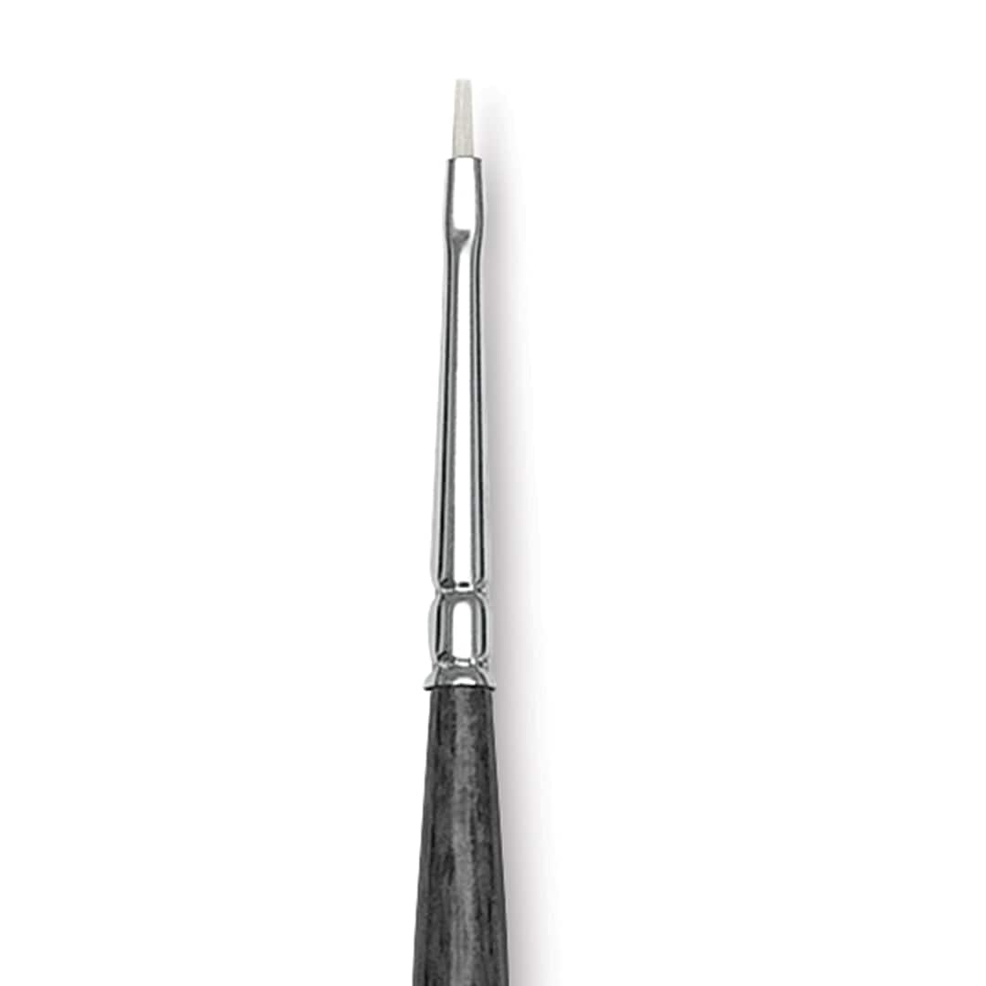 Open in modal - Blick Studio Synthetic Brush - Bright, Long Handle, Size 0, close-up