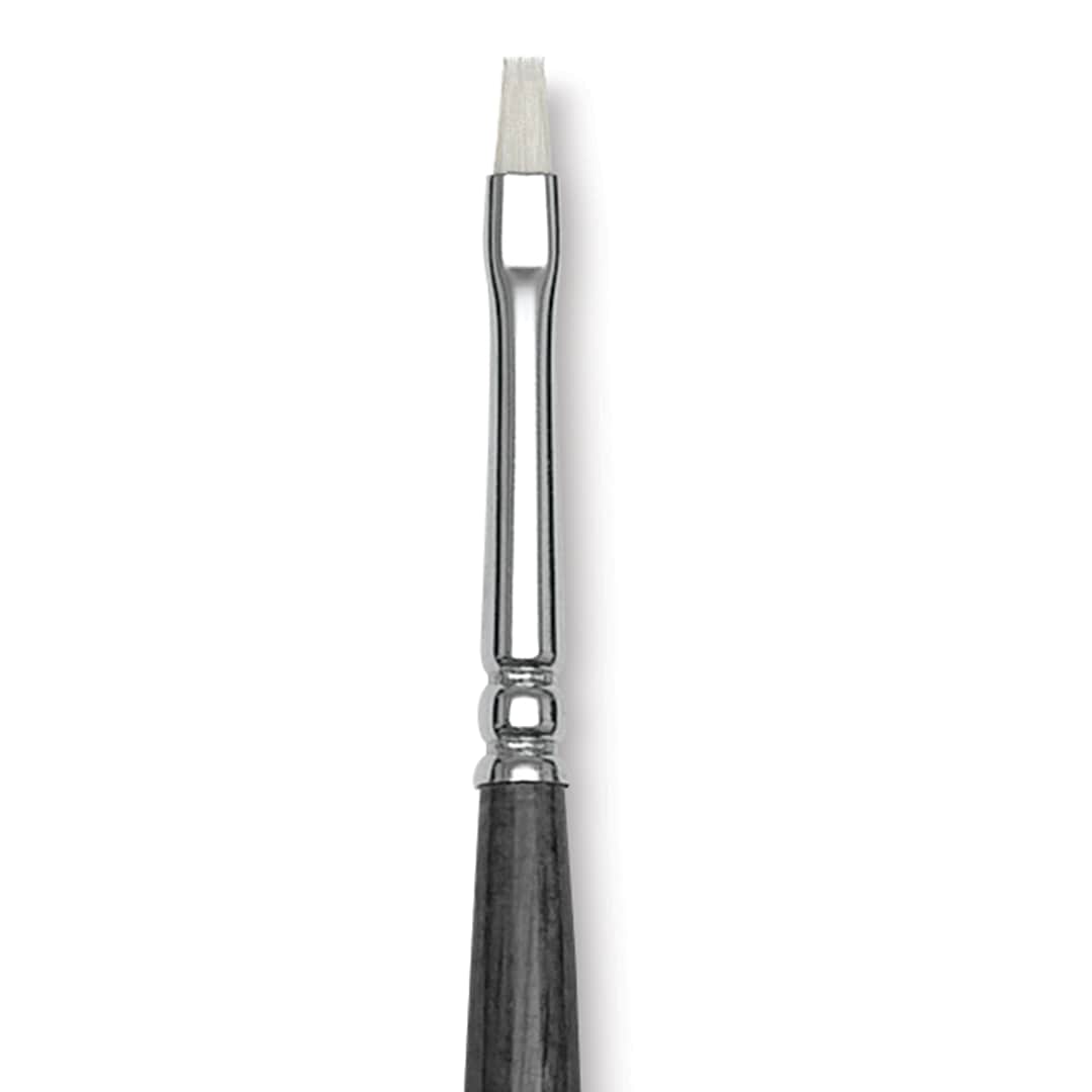 Open in modal - Blick Studio Synthetic Brush - Bright, Long Handle, Size 4, close-up