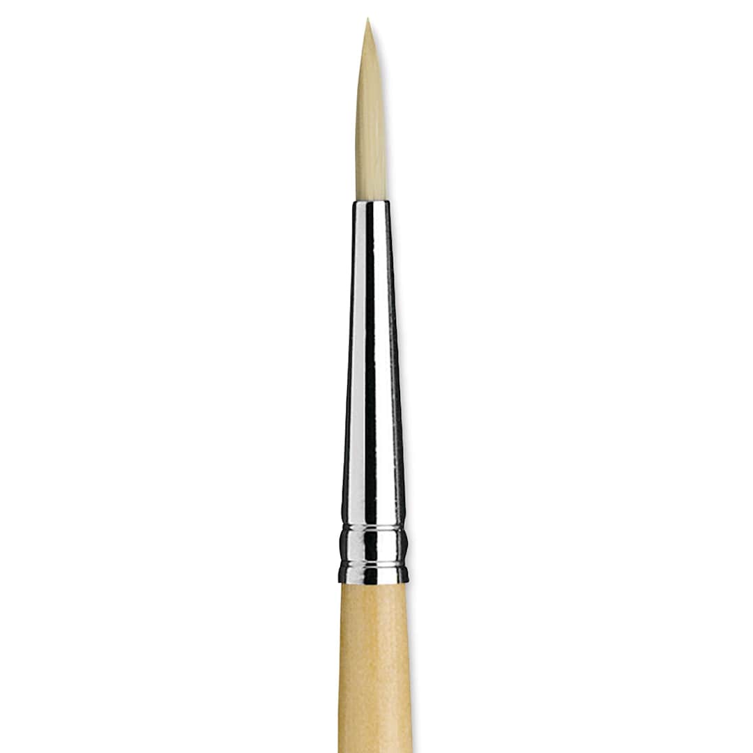 Open in modal - Da Vinci Top Acryl Synthetic Brush - Round, Long Handle, Size 4 close up