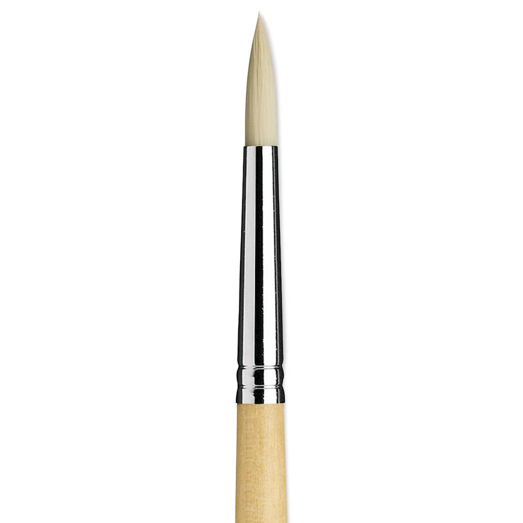 Open in modal - Da Vinci Top Acryl Synthetic Brush - Round, Long Handle, Size 8 close up