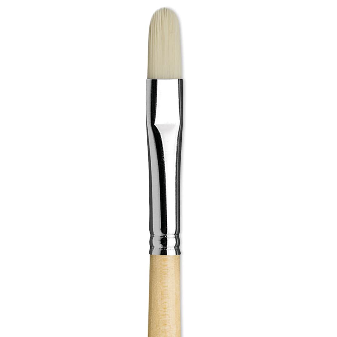 Open in modal - Da Vinci Top Acryl Synthetic Brush - Filbert, Long Handle, Size 6 close up