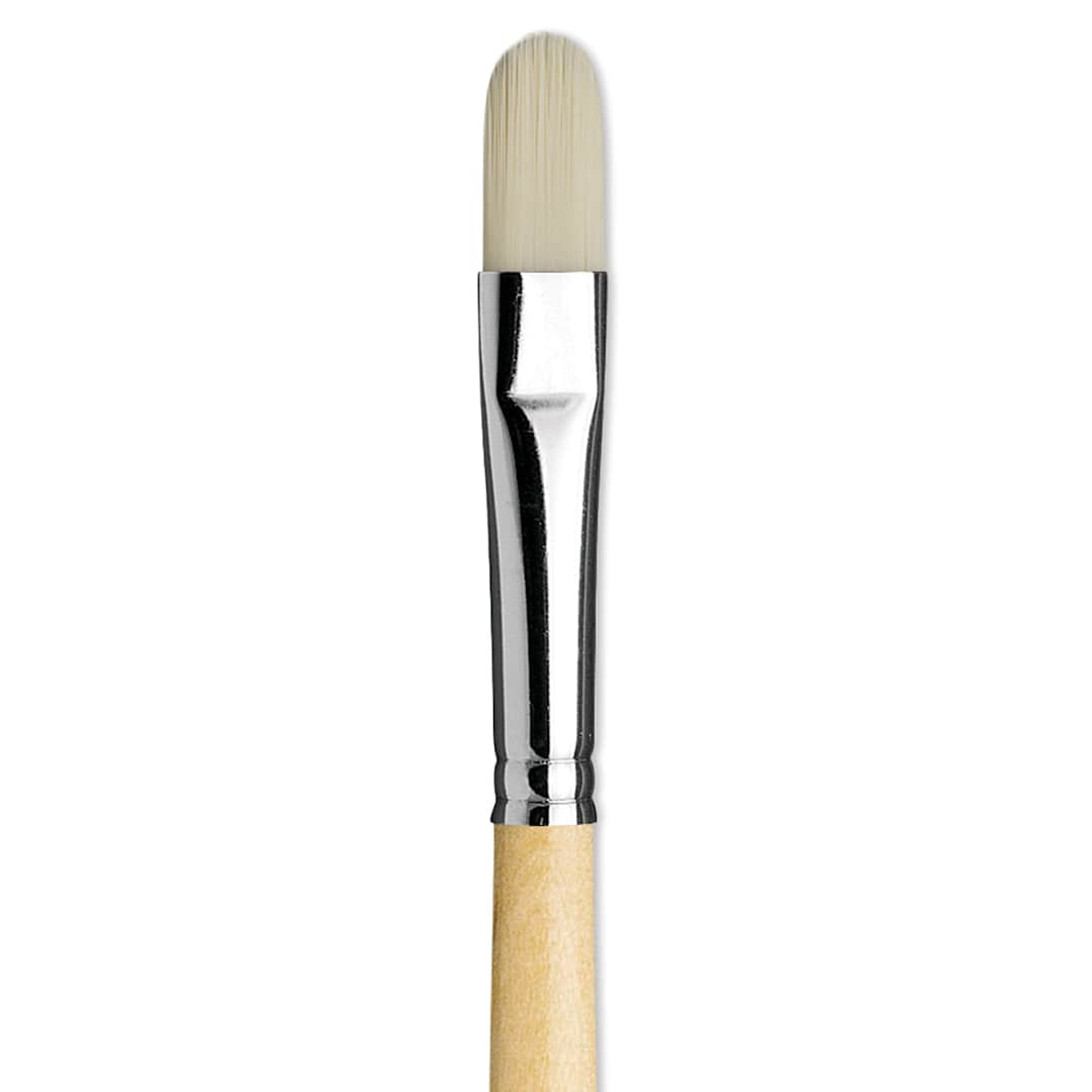 Open in modal - Da Vinci Top Acryl Synthetic Brush - Filbert, Long Handle, Size 8 close up