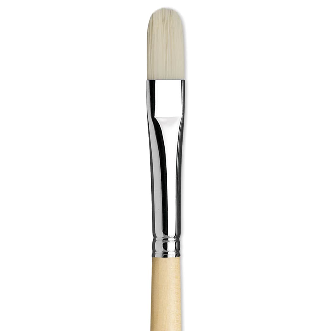 Open in modal - Da Vinci Top Acryl Synthetic Brush - Filbert, Long Handle, Size 10 close up