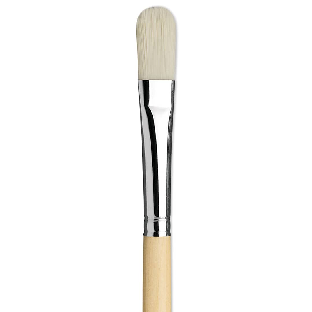 Open in modal - Da Vinci Top Acryl Synthetic Brush - Filbert, Long Handle, Size 14 close up