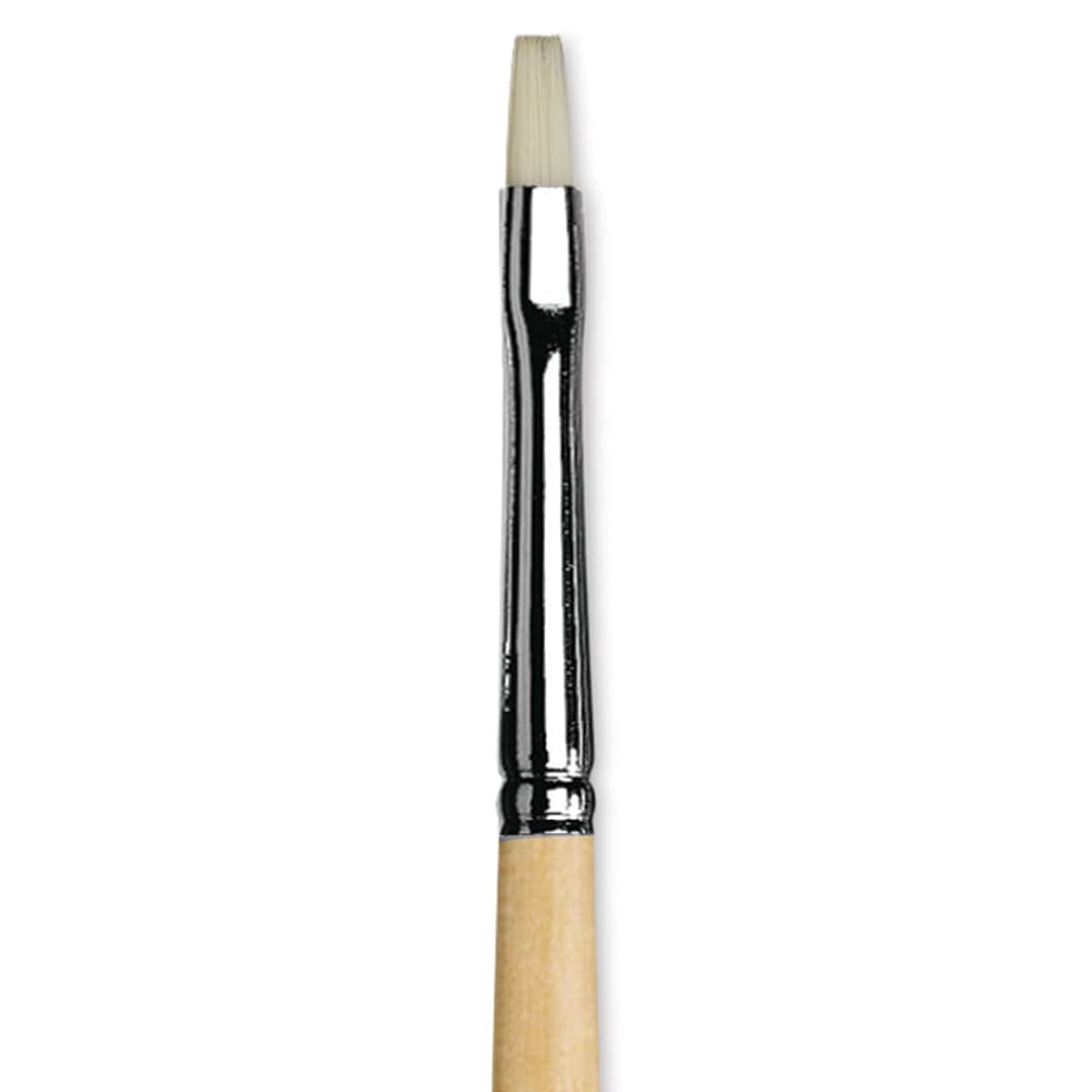 Open in modal - Da Vinci Top Acryl Synthetic Brush - Bright, Long Handle, Size 2 close up