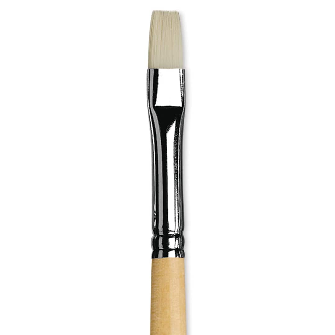 Open in modal - Da Vinci Top Acryl Synthetic Brush - Bright, Long Handle, Size 6 close up