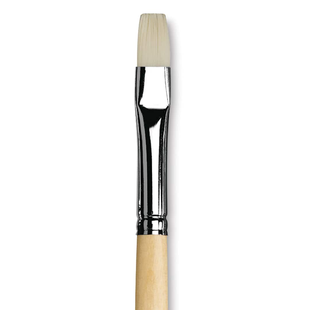 Open in modal - Da Vinci Top Acryl Synthetic Brush - Bright, Long Handle, Size 8 close up