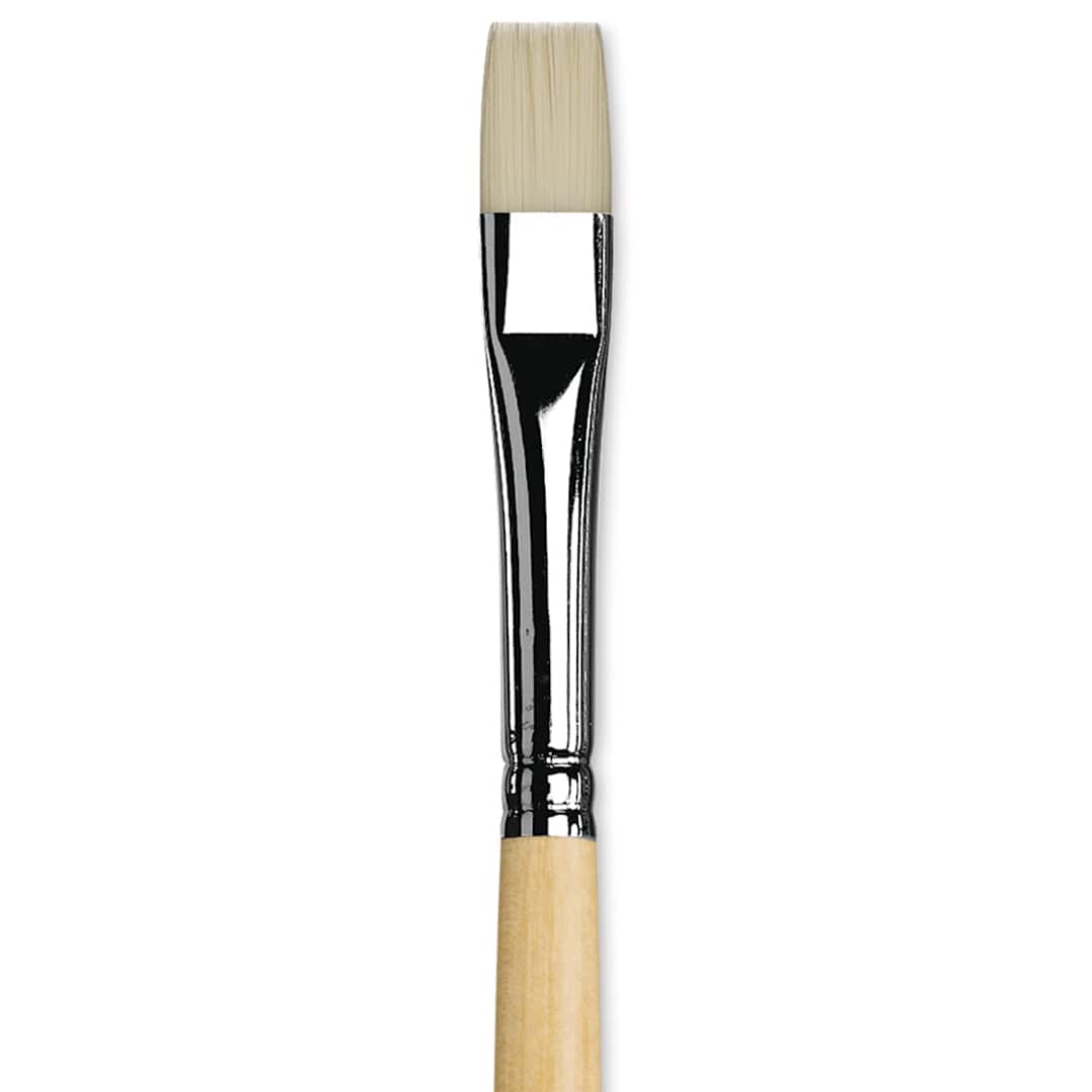 Open in modal - Da Vinci Top Acryl Synthetic Brush - Bright, Long Handle, Size 10 close up
