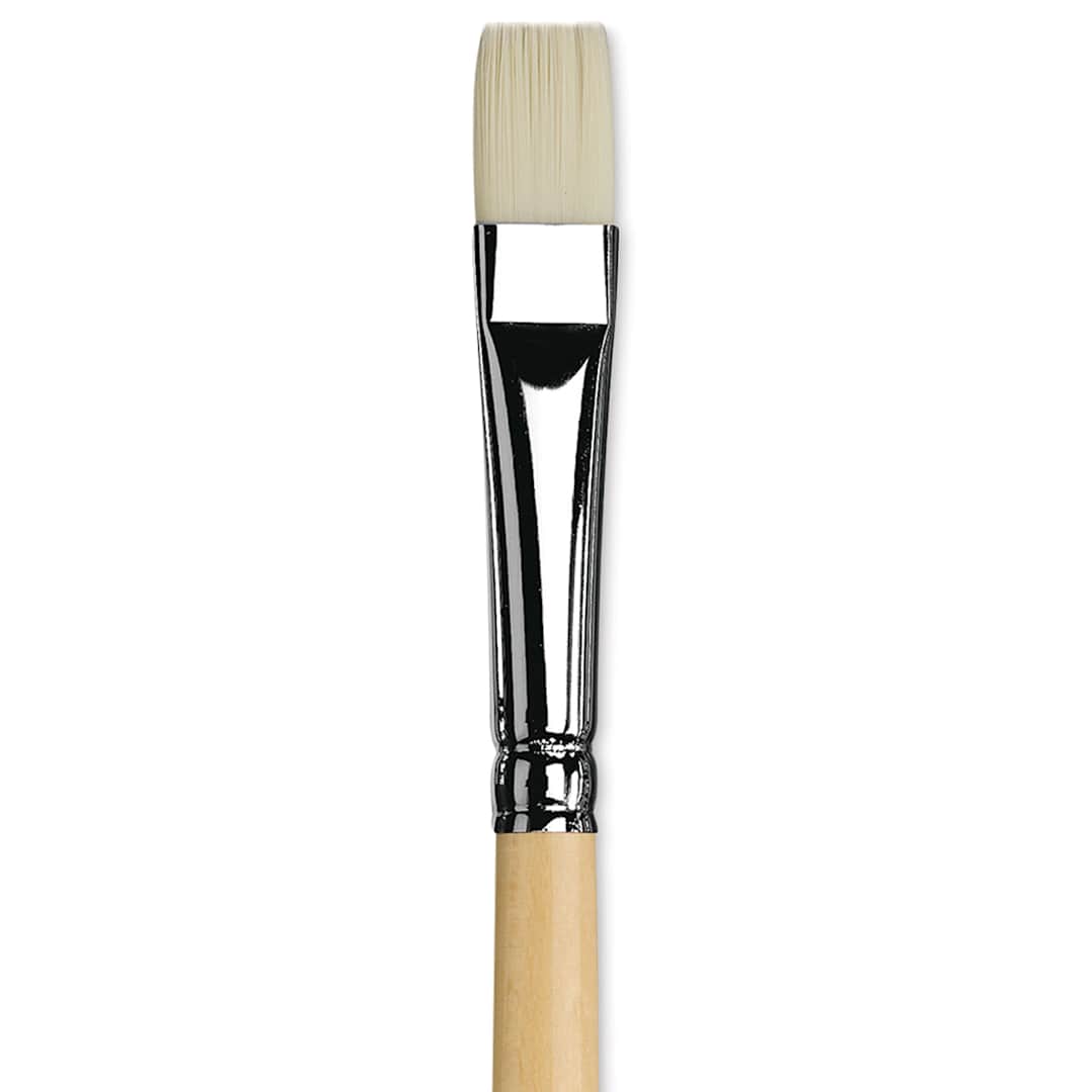 Open in modal - Da Vinci Top Acryl Synthetic Brush - Bright, Long Handle, Size 14 close up