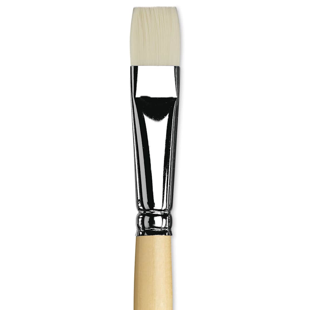 Open in modal - Da Vinci Top Acryl Synthetic Brush - Bright, Long Handle, Size 18 close up