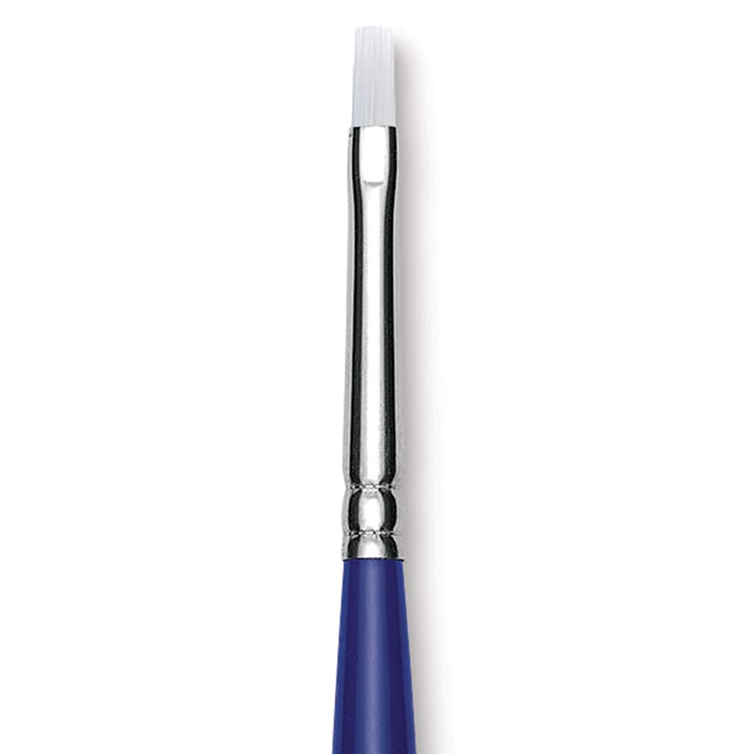 Open in modal - Blick Scholastic Wonder White Brush - Bright, Long Handle, Size 4 close up