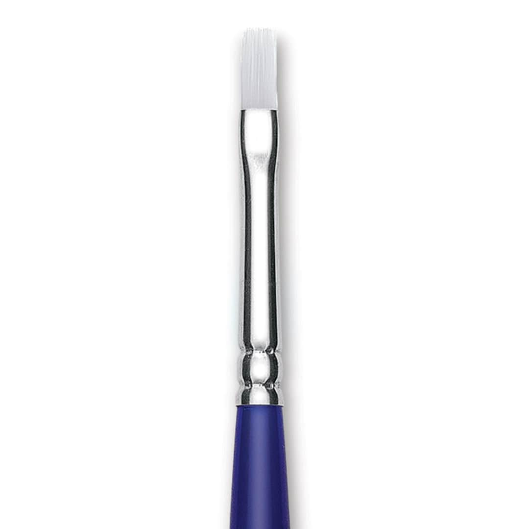 Open in modal - Blick Scholastic Wonder White Brush - Bright, Long Handle, Size 6 close up