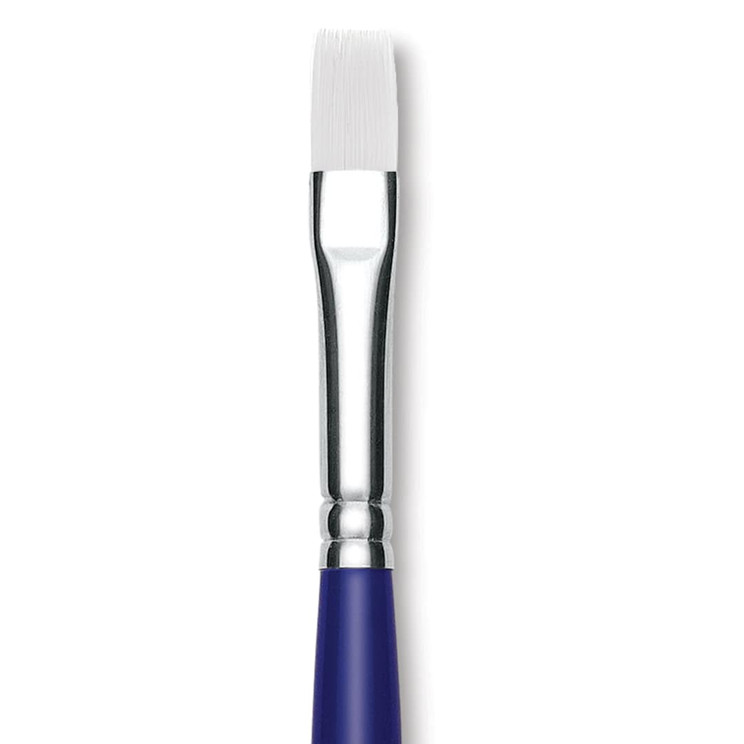 Open in modal - Blick Scholastic Wonder White Brush - Bright, Long Handle, Size 10 close up