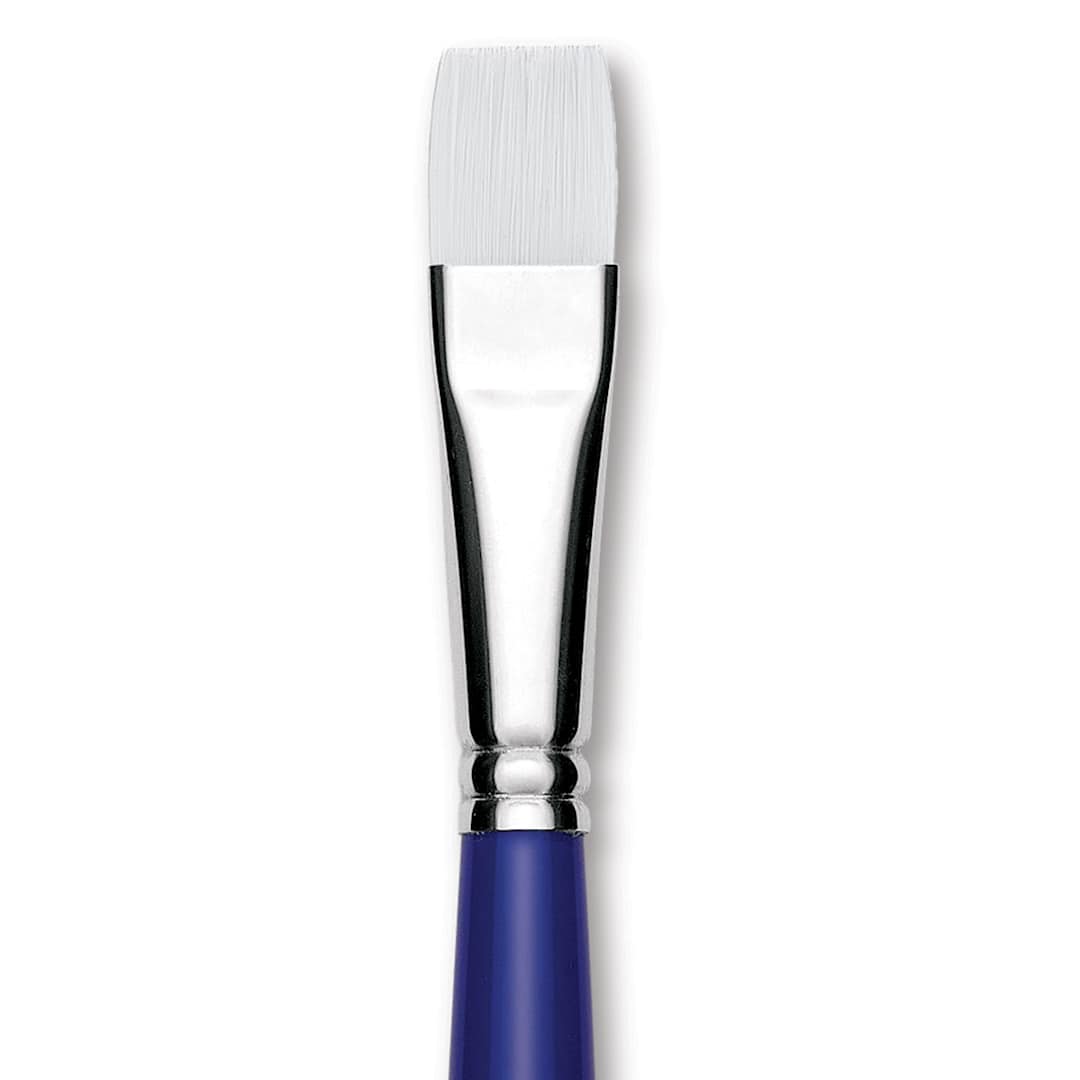 Open in modal - Blick Scholastic Wonder White Brush - Bright, Long Handle, Size 16 close up