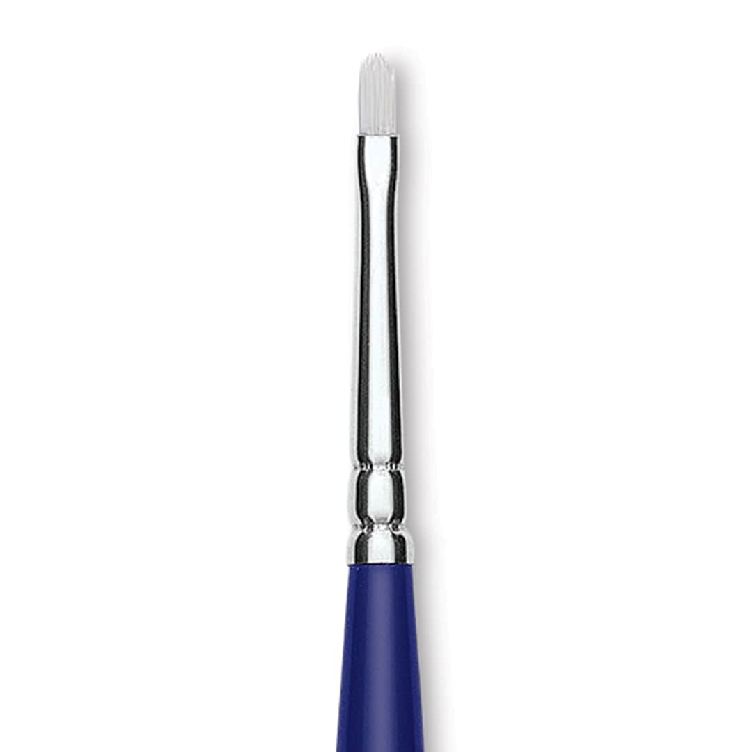 Open in modal - Blick Scholastic Wonder White Brush - Filbert, Long Handle, Size 1 close up