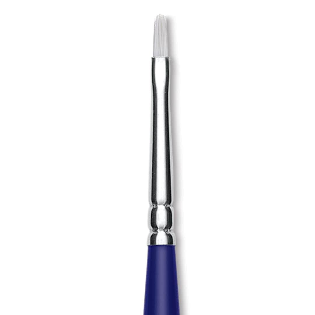 Open in modal - Blick Scholastic Wonder White Brush - Filbert, Long Handle, Size 2 close up