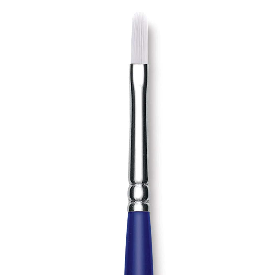 Open in modal - Blick Scholastic Wonder White Brush - Filbert, Long Handle, Size 6 close up