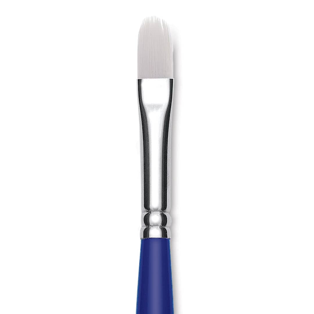 Open in modal - Blick Scholastic Wonder White Brush - Filbert, Long Handle, Size 10 close up