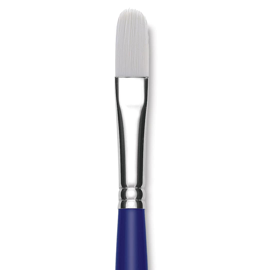 Open in modal - Blick Scholastic Wonder White Brush - Filbert, Long Handle, Size 14 close up