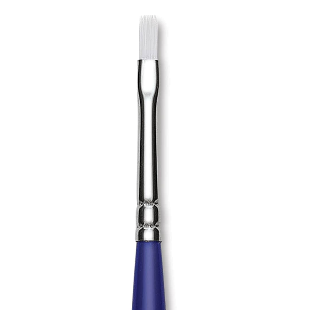 Open in modal - Blick Scholastic Wonder White Brush - Flat, Long Handle, Size 2 close up
